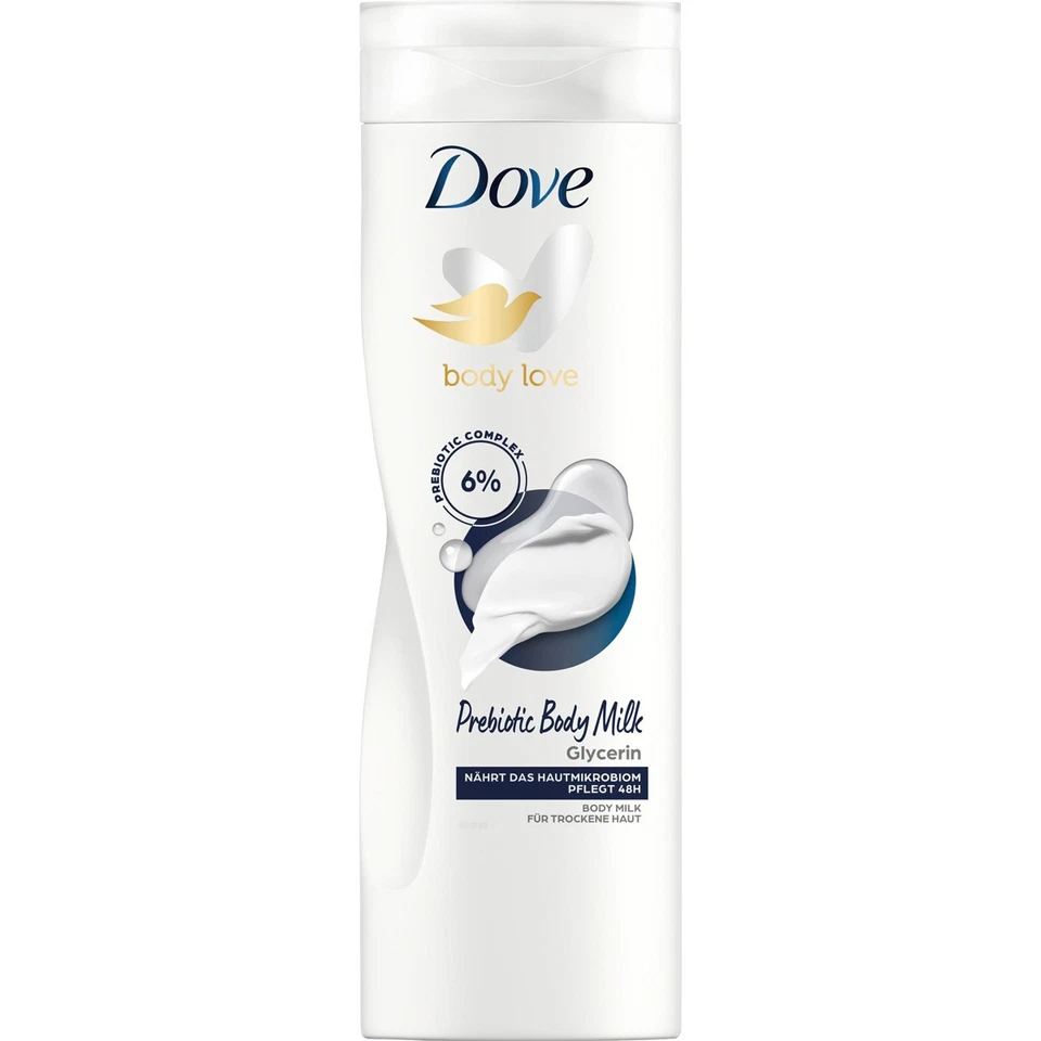 Dove Body Love Körpermilch Prebiotic für trockene Haut 400ml - Bild 1 von 1
