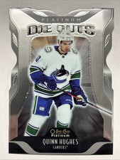 2021-22 21/22 Platinum Die Cuts DC-10 Quinn Hughes Vancouver Canucks