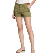 VERONICA BEARD Caine 11 Cargo Short Khaki Green Shorts Size 27 Made In USA