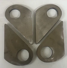 (4) Tear Drop Trailer Ramp Gate Hinge 3/8 Plate Weld On 1 1/2 Diameter Bar