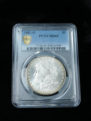 1882-O $1 Morgan Silver Dollar - PCGS MS65
