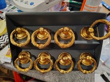 8 pc Gold Drawer Pulls -- Brand New