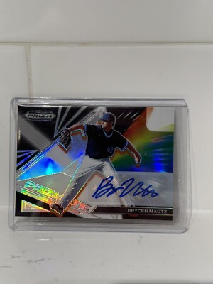 2022 Prizm Draft Picks Baseball Prizmatic  Brycen Mautz Auto 