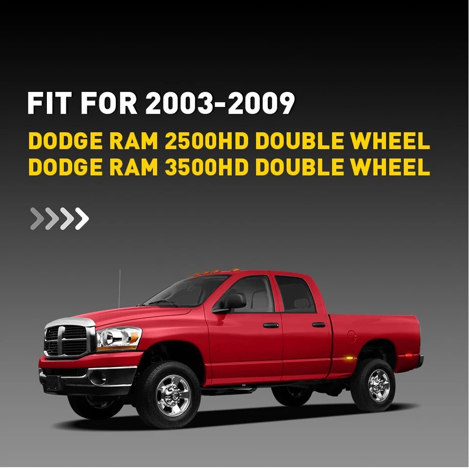 Luz de esquina LED roja ámbar 4 piezas para Dodge RAM 2500/3500HD 2003-2009 Foto 2 de 4