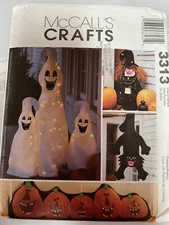 McCall’s Crafts #3313 Halloween Sewing Patterns / Halloween Decor