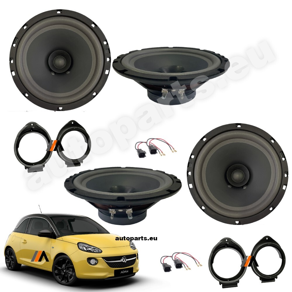 Kit 4 Casse Altoparlanti Anteriori Posteriori Opel Adam dal 2012 Doppio Cono