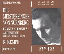 Wagner: Die Meistersinger von Nürnberg (1951) - Kempe CD Myto New