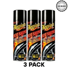 Meguiar's Hot shine High Gloss Tire Coating, G13815, 15 oz (3 Bottles)