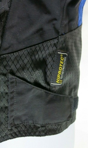 Womens First Gear Padded Motorcycle Jacket Sz L Blue Waterproof Breathable EUC - Picture 9 of 11