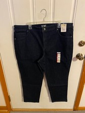 BRAND NEW WOMEN'S SIZE 20W PETITE TERRA  SKY STRAIGHT LEG DARK WASH JEANS