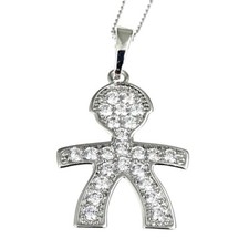 NOEMI GIOIELLI COLLANA BEBE BAMBINO BAMBINA ANGELO ALBERO DELLA VITA SWAROVSKI