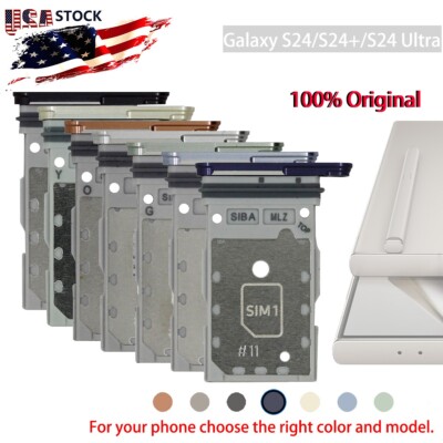 OEM SIM Card Tray Holder Slot & Pin For Samsung Galaxy S24/S24+/S24 Ultra 5G USA