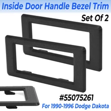 Set Of 2-For Dodge Dakota 87-96 Door Interior Inside Handle Bezel Trim LeftRight