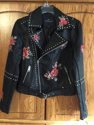 black jacket embroidered