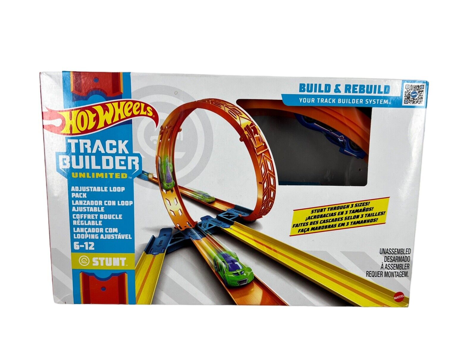 Pista Hot Wheels Track Builder Lançador Com Looping GVG07 - Mattel