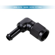Female AN6 6AN To 5/16" 8mm Hose Elbow 90 degree Swivel Barb Fitting Adapter 90°