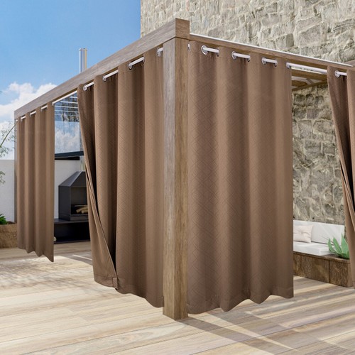 Outdoor Curtains Waterproof Windproof Privacy Outside Curtains for Patio Gazebo - Picture 39 of 89