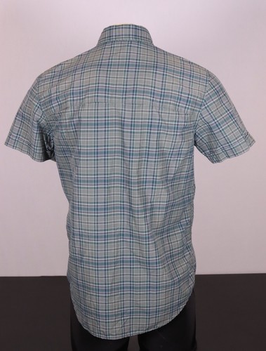 Fjällräven Herren Medium Kurzarm Hemd - Grün Blau Weiß Multi Kariert - Bild 8 von 11