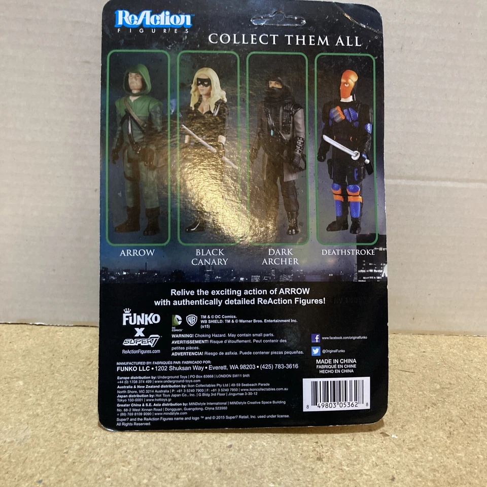 Figura de acción Arrow serie de televisión Funko ReAction 3 3/4" flecha Foto 2 de 2