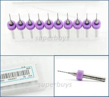 10 HSS 0.6mm Micro Mini Twist Drill Bit Carbide Cutter For Rotary Tool BJ