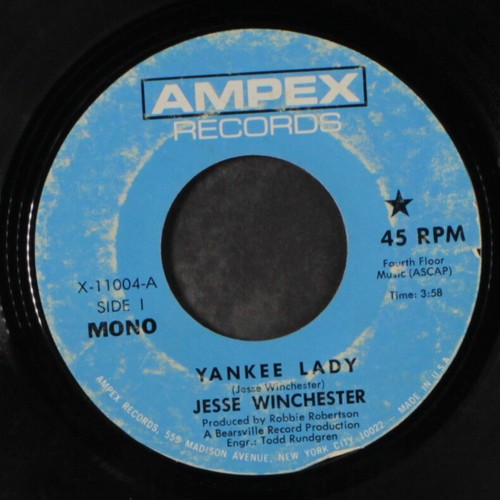 JESSE WINCHESTER yankee lady / that's the touch i like AMPEX 7" Single