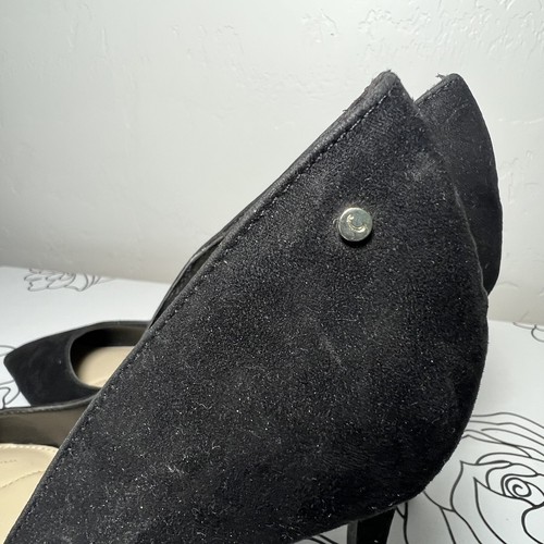 Circus By Sam Edelman Hazel Pump Heels Women Sz US 9 Black Suede Pointed Toe - Picture 5 of 8