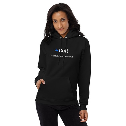 Bolt The 'End of Guest Checkout' Top Hoodie Unisex Black US Size L NEW - Picture 4 of 8