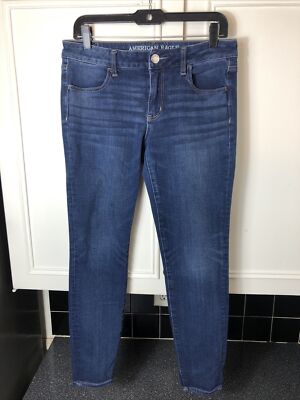 American Eagle Size 8 Super Hi Rise Jegging Jeans Next Level Stretch 