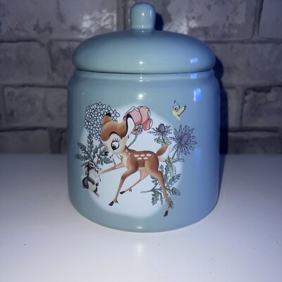 Disney Set Bambi Set 5 Tassen, 1 Teekanne & 1 Keksdose selten *Chip innen am Deckel