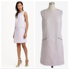 J. Crew Jacquard Shift Dress Purple Pink Pocketed Lavender J.Crew Size Small