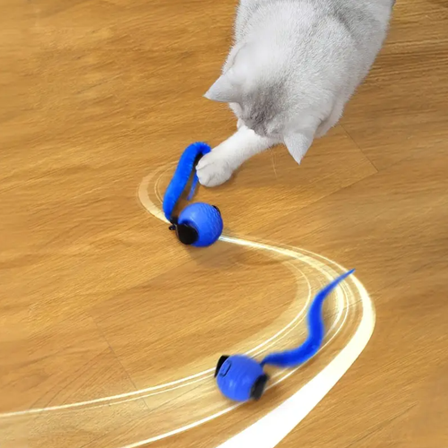 Interaktiver Katzenspielzeug Ball USB Wiederaufladbar mit Schwanz Smart Motion Haustierspielzeug Indoor - Bild 11 von 18