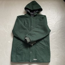 Vintage 1990s X-LARGE Wool Parka Jacket Made In USA Skateboarding Streetwear L