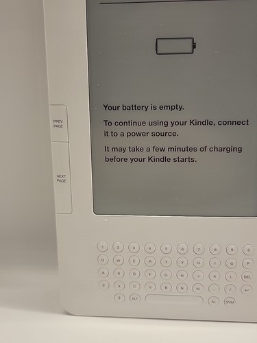 Amazon Kindle, 2nd Generation, 2GB, 3G , 6in White, No Cracks, Linux, No Cords - Afbeelding 3 van 7