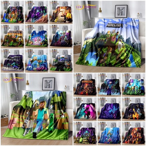 Minecraft Creeper Fleecedecke Überwurf Schlafsofa warm weich Decke Flanell Geschenk