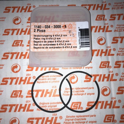 10 Pz/lotto 47mm X 1.2mm Anello Pistone, For STIHL, MS361 MS362 MS291 - Foto 9