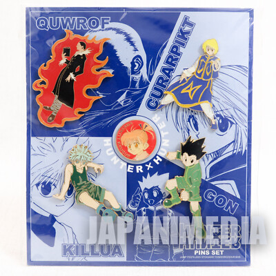 RARE! HUNTER x HUNTER Pins 5pc Set Jump Festa 2003 Gon Killua