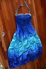 Women Siren Mermaid Costume Tail Dress Gown Crown Wig Sz L 12 14 Halloween OOAK — photo 7