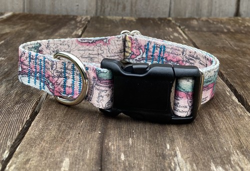 Extra Large Dog Collar - Atlas Nomad Map Collar Size XL 18” to 26” Made In USA - 第 3/4 張圖片