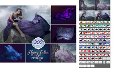 300 Flying Fabric PNG Overlays with fast delivery