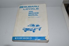 Ll Subaru Loyale 1990 Service Manual Section 2 3 Bsp118 Ll Subaru Loyale 1990 Service Manual Section 2 3 Bsp118