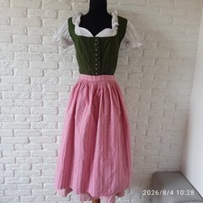 Vintage Austria Der Wildschutz Dirndl Oktoberfest Dress Size EU 38 white blouse