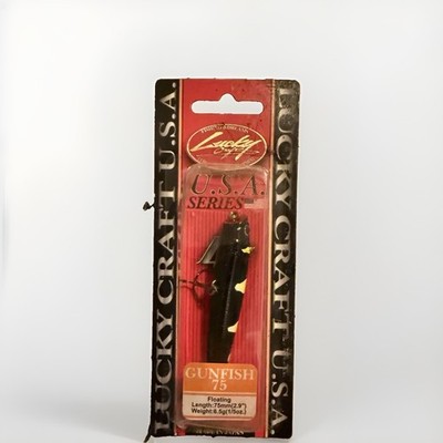 Lucky Craft Gunfish 75 Floating Topwater Lure DIScontinued Archer Bee color.