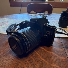 Canon EOS Rebel XS 35mm SLR Film Camera EF 80-200mm Lens Built-in Flash