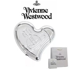 Vivienne Westwood Orb Heart Shape Electronic Gas Lighters Silver New With Box