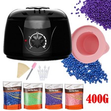 Professional Wax Heater Warmer Hair Removal Depilatory Waxing Kit W/ 400g Beans