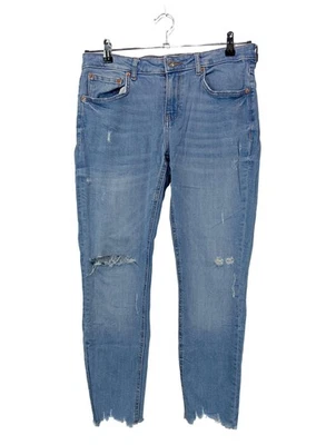 ZARA Jeans taille haute Dames Jeans T EU 42 bleu style décontracté - Photo 1/4