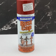 1 - Hammerite Rust Cap Bright Red Smooth Finish Metal Spray Can