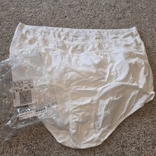 3 COMFORT CHOICE WHITE Briefs Brief BREIFS UNDERWEAR PANTIES WOMENS PLUS SIZE 15
