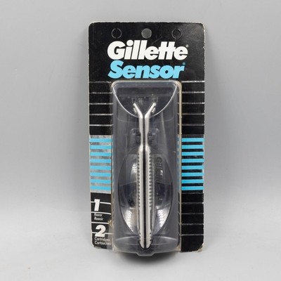 Gillette Sensor 1 Razor 2 Cartridges 1989 Made in USA