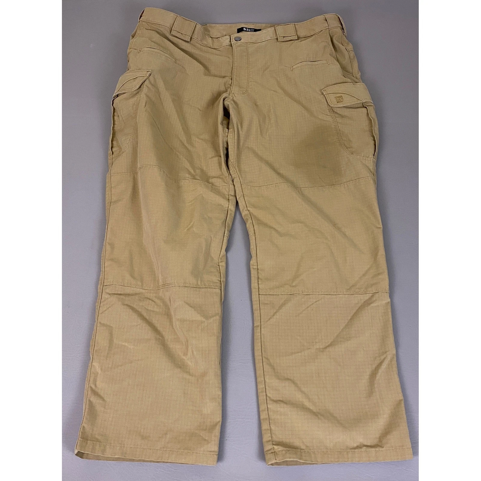 5.11 Tactical Cargo Pants Men's 42x30 Khaki Tan Ripstop Workwear *Some Wear*
